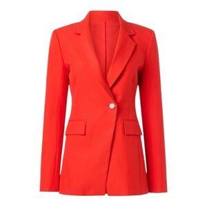 Derek Lam 10 Crosby Noah Jacket Blazer Single Breasted in Red Size 0